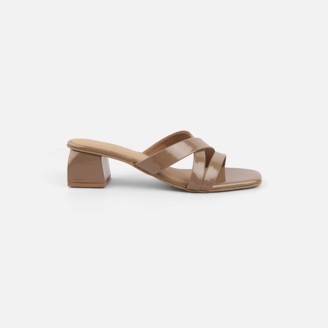 Mochi Women Beige Casual Slip Ons (SKU: 40-2519-20-36)
