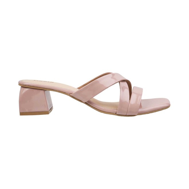 Mochi Women Pink Casual Slip Ons (SKU: 40-2519-24-36)