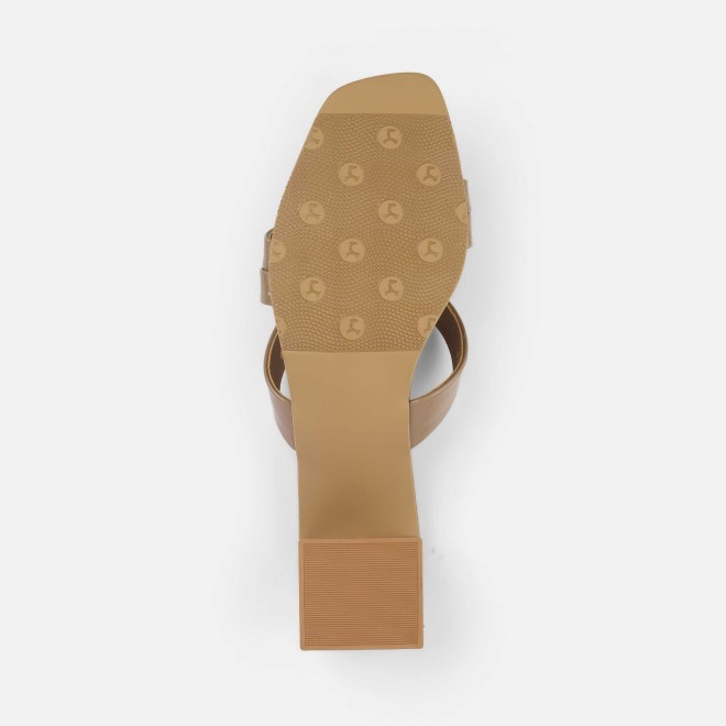 Mochi Women Beige Casual Slip Ons (SKU: 40-2519-20-36)