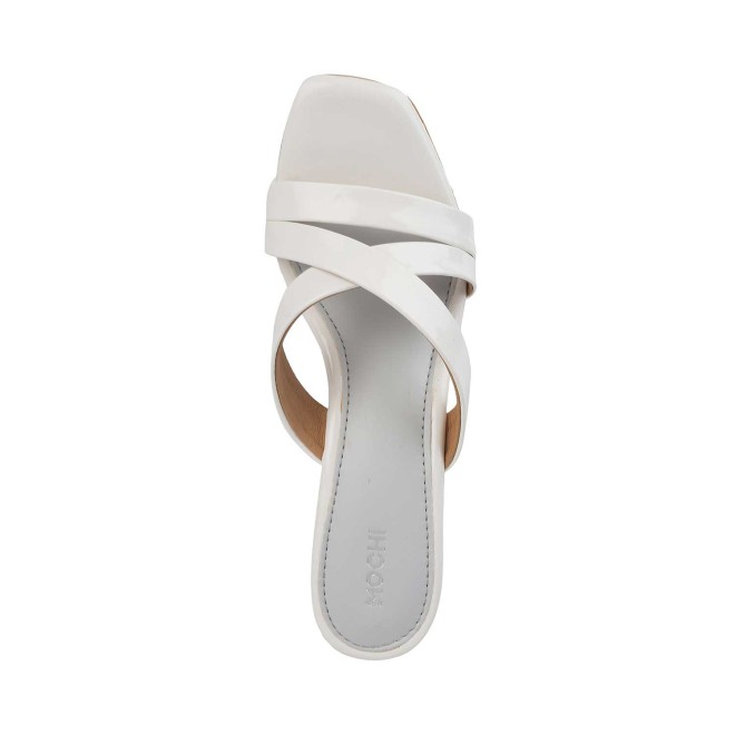 Mochi Women White Casual Slip Ons (SKU: 40-2519-16-36)