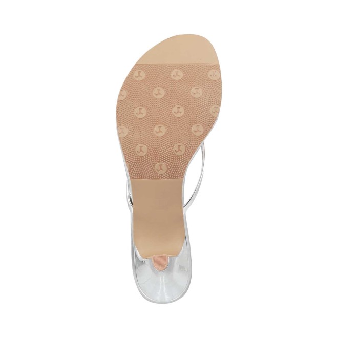 Mochi Women Silver Casual Sandals (SKU: 40-2527-27-36)