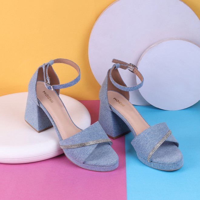 Mochi Women Light-blue Casual Sandals