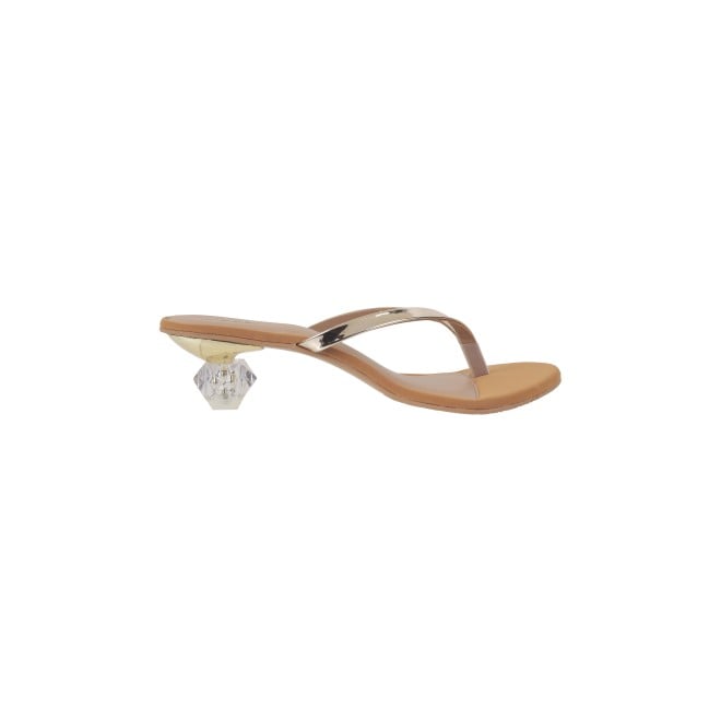 Mochi Women Gold Casual Slip Ons (SKU: 40-280-15-37)