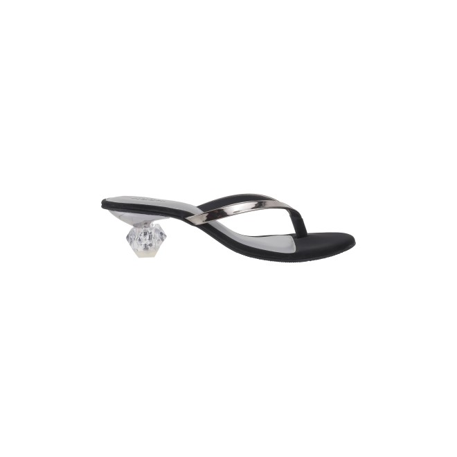 Mochi Women Gun-Metal Casual Slip Ons (SKU: 40-280-29-37)