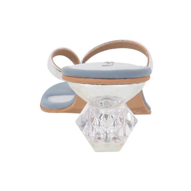 Mochi Women Silver Casual Slip Ons (SKU: 40-280-27-37)