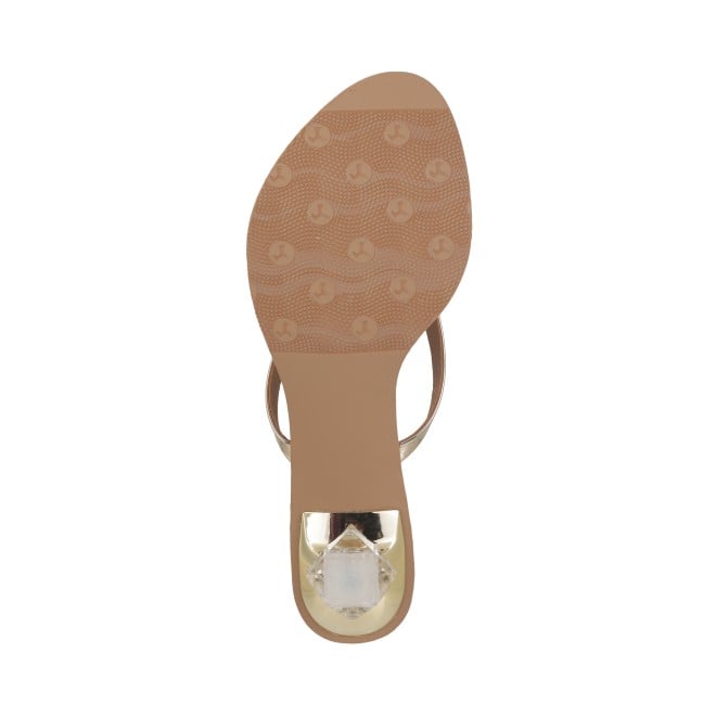 Mochi Women Gold Casual Slip Ons (SKU: 40-280-15-37)