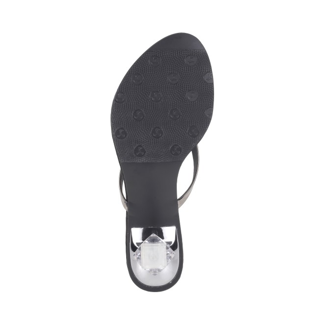 Mochi Women Gun-Metal Casual Slip Ons (SKU: 40-280-29-37)