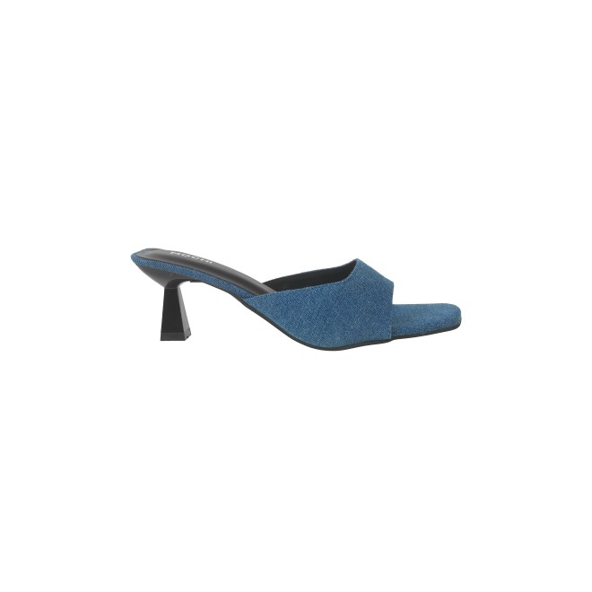 Mochi Women Blue Ethnic Slip Ons (SKU: 40-283-45-37)