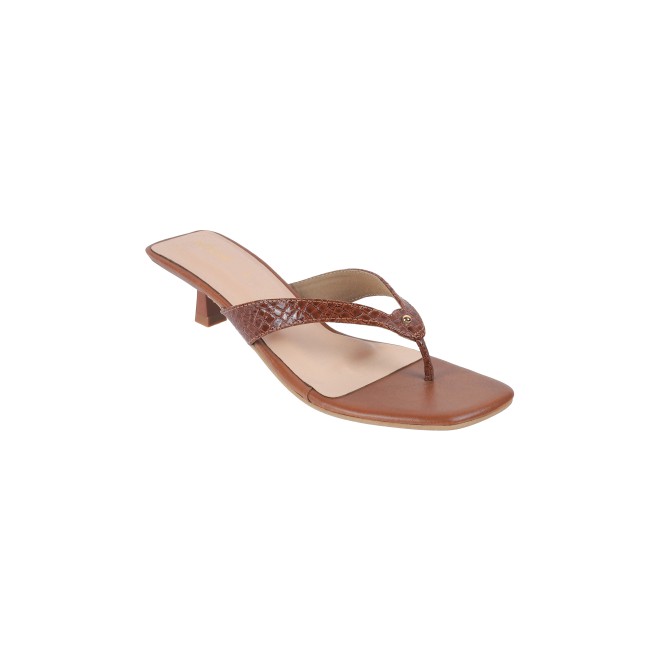 Mochi Women Brown Casual Slippers (SKU: 40-285-12-39)