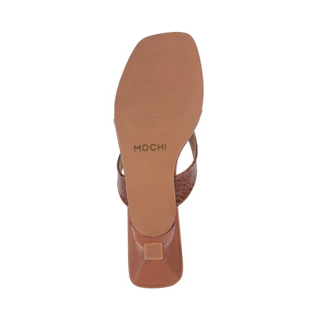 Mochi Women Brown Casual Slippers (SKU: 40-285-12-39)
