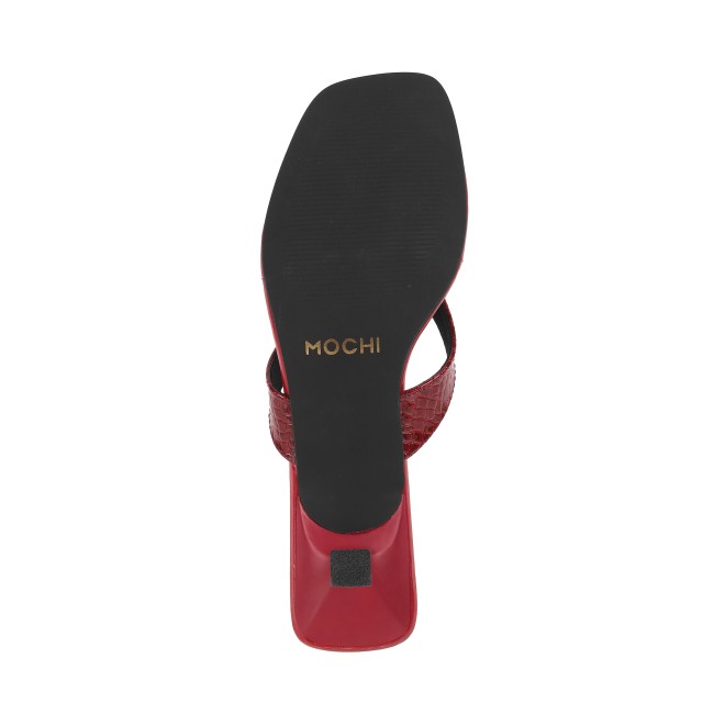 Mochi Women Red Casual Slippers (SKU: 40-285-18-37)