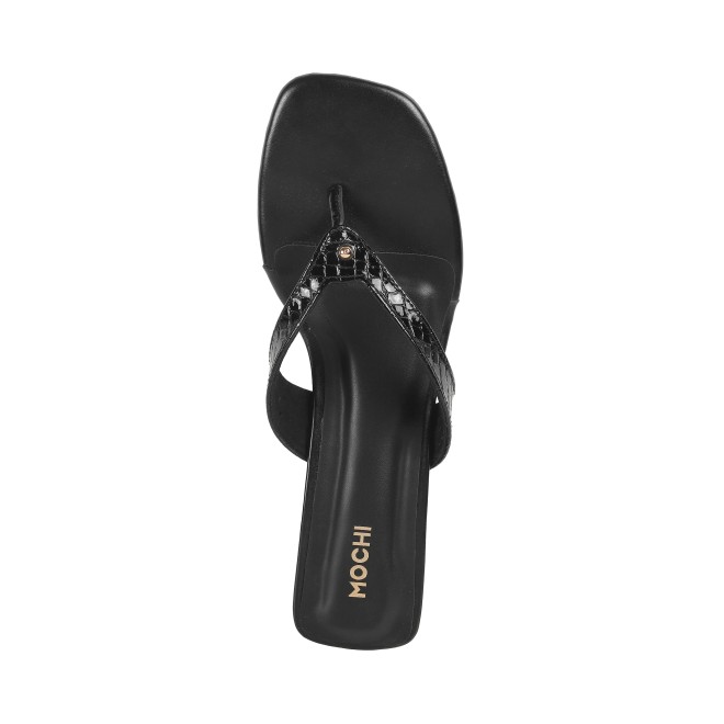 Mochi Women Black Casual Slippers (SKU: 40-285-11-38)