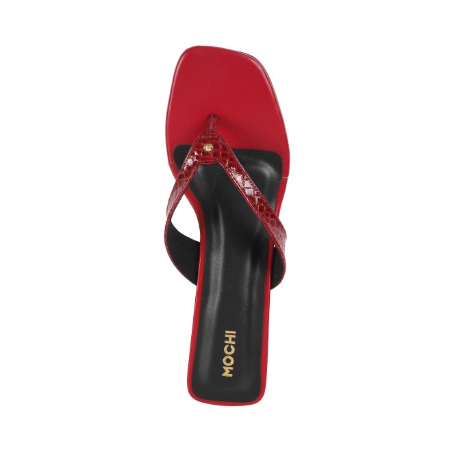 Mochi Women Red Casual Slippers (SKU: 40-285-18-37)