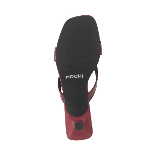 Mochi Women Red Casual Slip Ons (SKU: 40-286-18-38)
