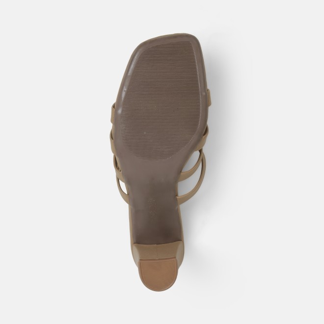Mochi Women Beige Casual Slip Ons (SKU: 40-309-20-36)