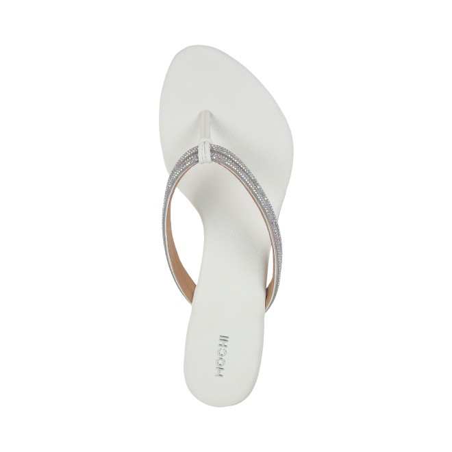 Mochi Women White Casual Slippers (SKU: 40-333-16-37)