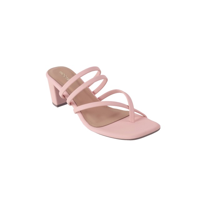 Mochi Women Pink Casual Slip Ons (SKU: 40-343-24-36)