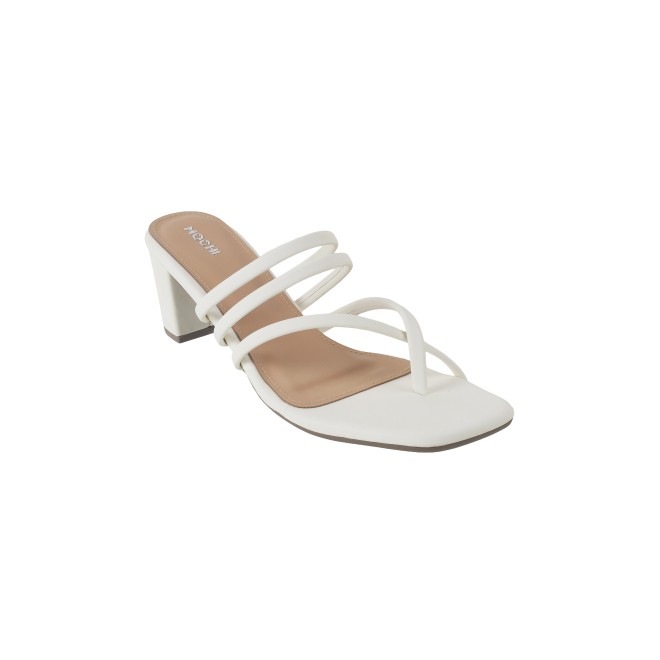 Mochi Women White Casual Slip Ons