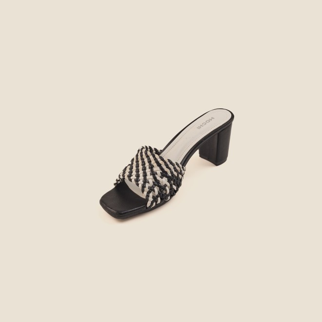 Mochi Women Black Casual Slip Ons (SKU: 40-344-11-36)