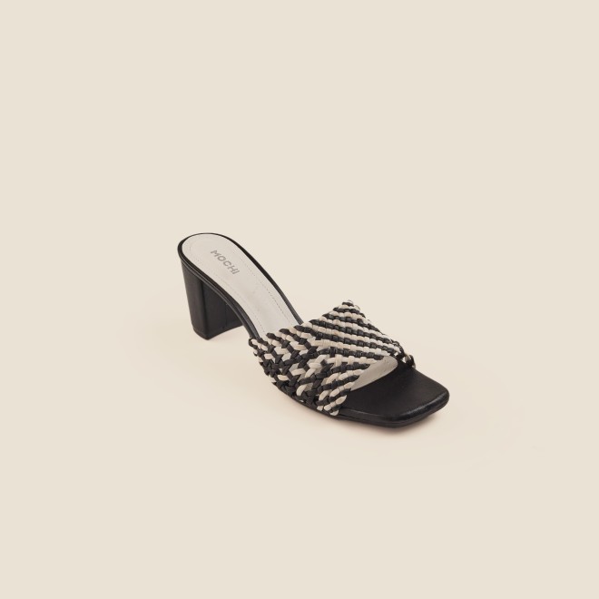 Mochi Women Black Casual Slip Ons (SKU: 40-344-11-36)