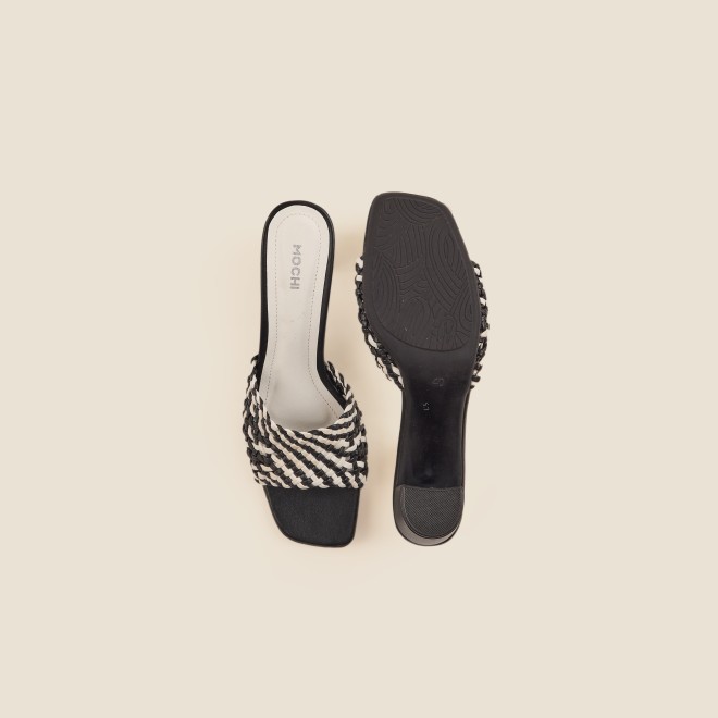 Mochi Women Black Casual Slip Ons (SKU: 40-344-11-36)