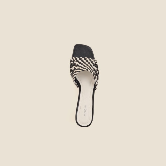 Mochi Women Black Casual Slip Ons (SKU: 40-344-11-36)