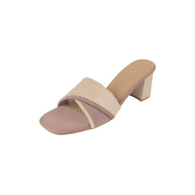 Mochi Women Beige Casual Slip Ons (SKU: 40-350-20-37)