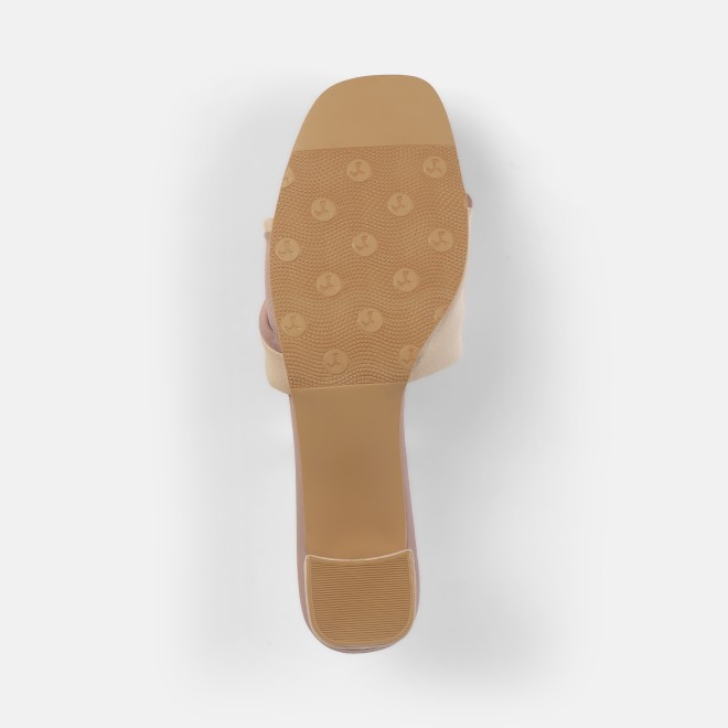 Mochi Women Beige Casual Slip Ons (SKU: 40-350-20-37)