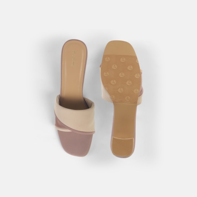 Mochi Women Beige Casual Slip Ons (SKU: 40-350-20-37)