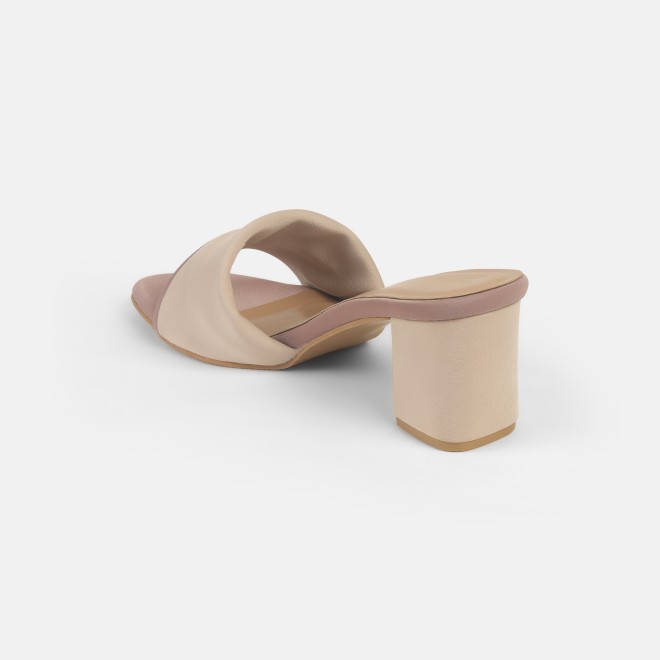 Mochi Women Beige Casual Slip Ons (SKU: 40-350-20-37)