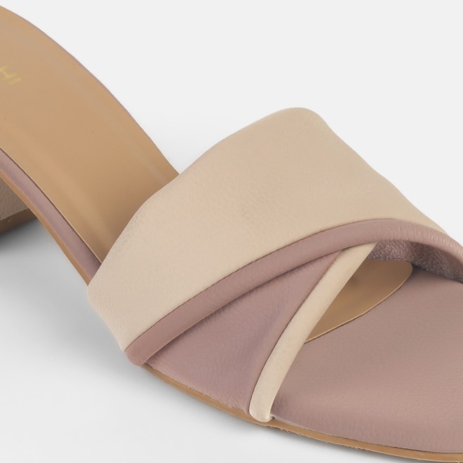 Mochi Women Beige Casual Slip Ons (SKU: 40-350-20-37)