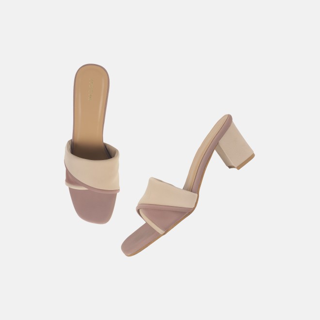 Mochi Women Beige Casual Slip Ons (SKU: 40-350-20-37)