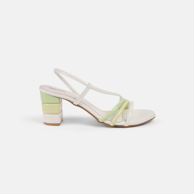 Mochi Women White Casual Sandals (SKU: 40-351-16-37)