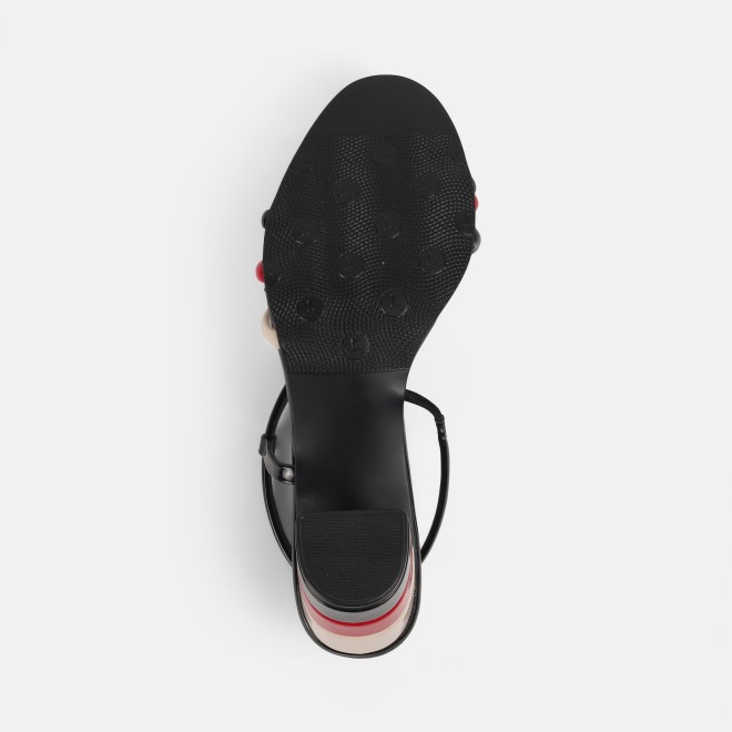 Mochi Women Black Casual Sandals (SKU: 40-351-11-37)