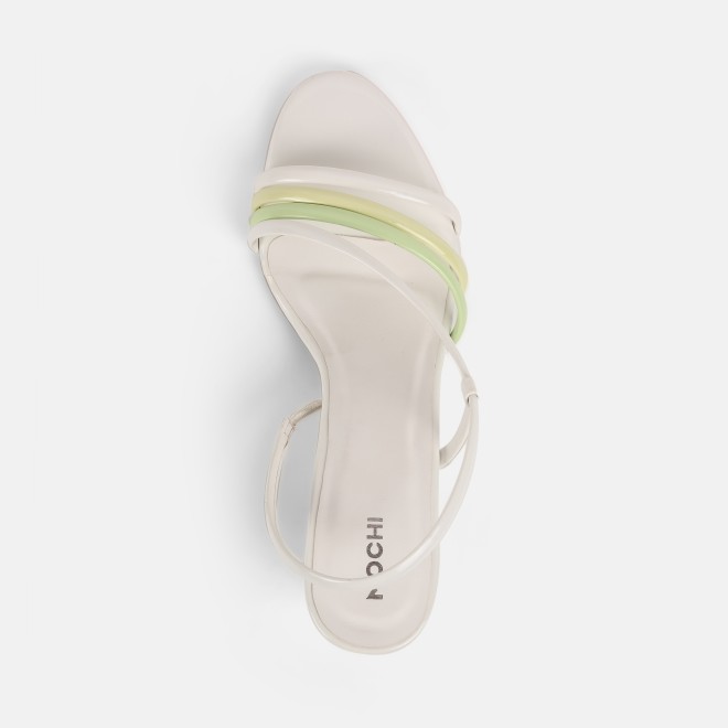 Mochi Women White Casual Sandals (SKU: 40-351-16-37)