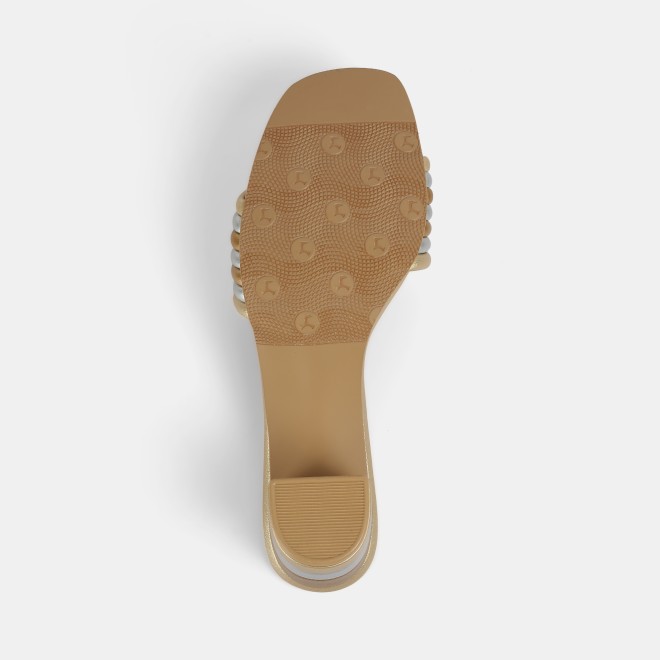Mochi Women Gold Casual Slip Ons (SKU: 40-353-15-37)