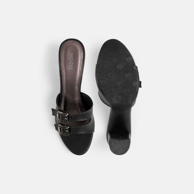 Mochi Women Black Casual Sandals (SKU: 40-354-11-36)