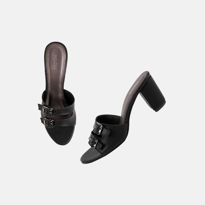 Mochi Women Black Casual Sandals (SKU: 40-354-11-36)