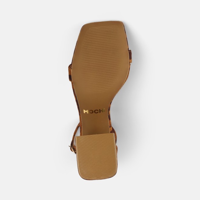 Mochi Women Tan Party Sandals (SKU: 40-358-23-37)