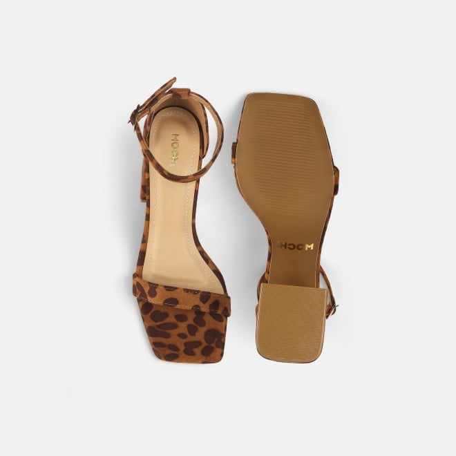 Mochi Women Tan Party Sandals (SKU: 40-358-23-37)