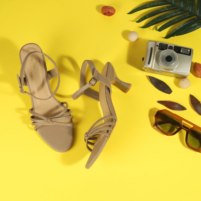 Mochi Women Brown Casual Sandals
