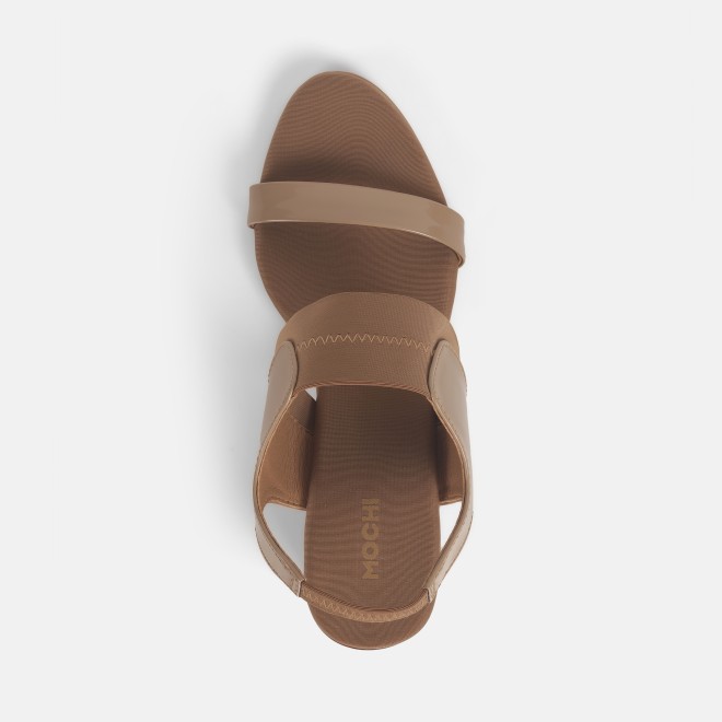 Mochi Women Beige Casual Sandals (SKU: 40-371-20-36)