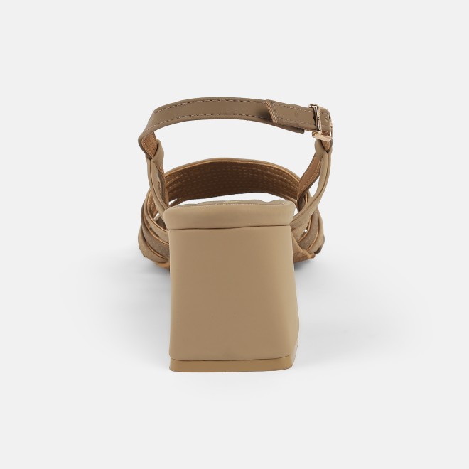 Mochi Women Beige Casual Sandals (SKU: 40-373-20-37)