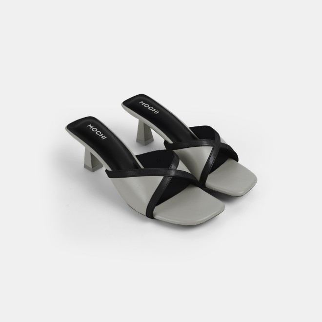 Mochi Women Grey Casual Slip Ons (SKU: 40-376-14-38)