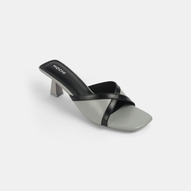 Mochi Women Grey Casual Slip Ons (SKU: 40-376-14-38)