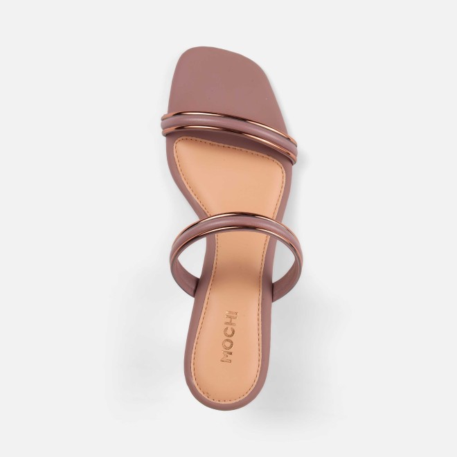 Mochi Women Peach Casual Slip Ons (SKU: 40-402-80-36)