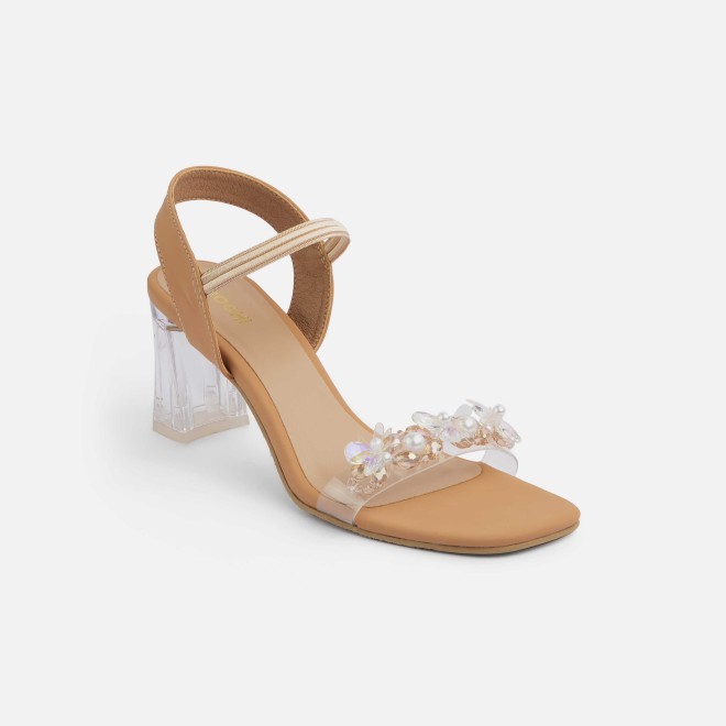 Mochi Women Tan Casual Sandals