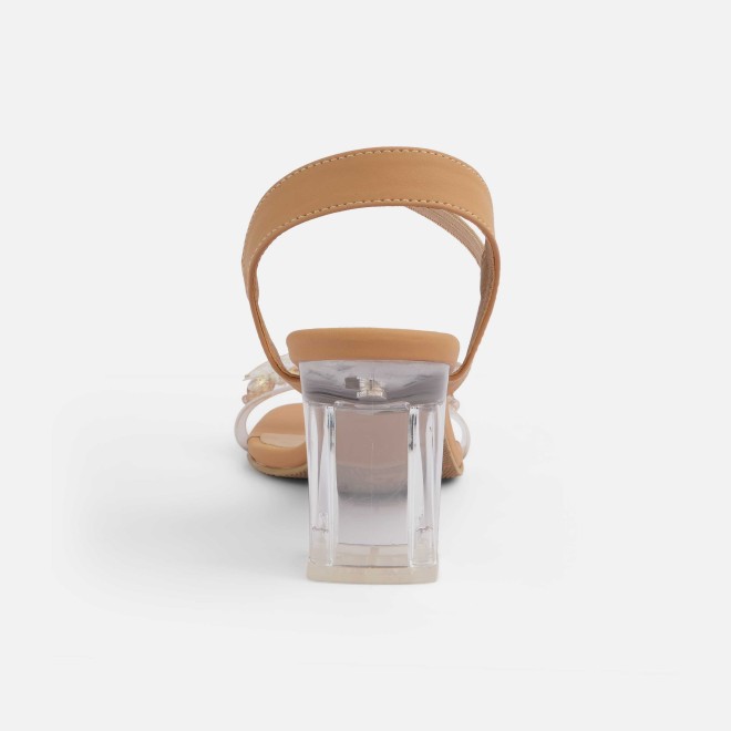 Mochi Women Tan Casual Sandals (SKU: 40-403-23-40)