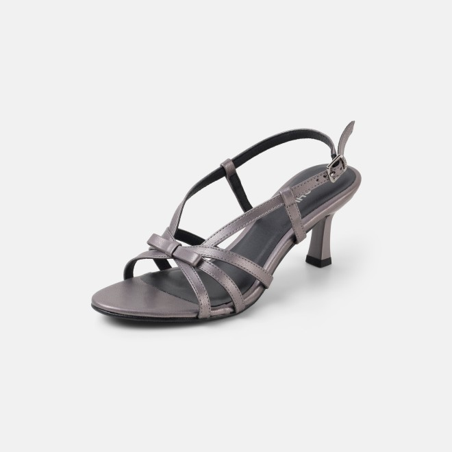 Mochi Women Gun-metal Casual Sandals (SKU: 40-405-29-36)
