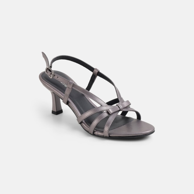 Mochi Women Gun-metal Casual Sandals (SKU: 40-405-29-36)